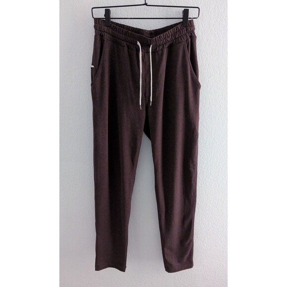 Vuori Ponto Performance Pants Men's Size Medium Mahogany Heather Red Sweatpants - Picture 1 of 6